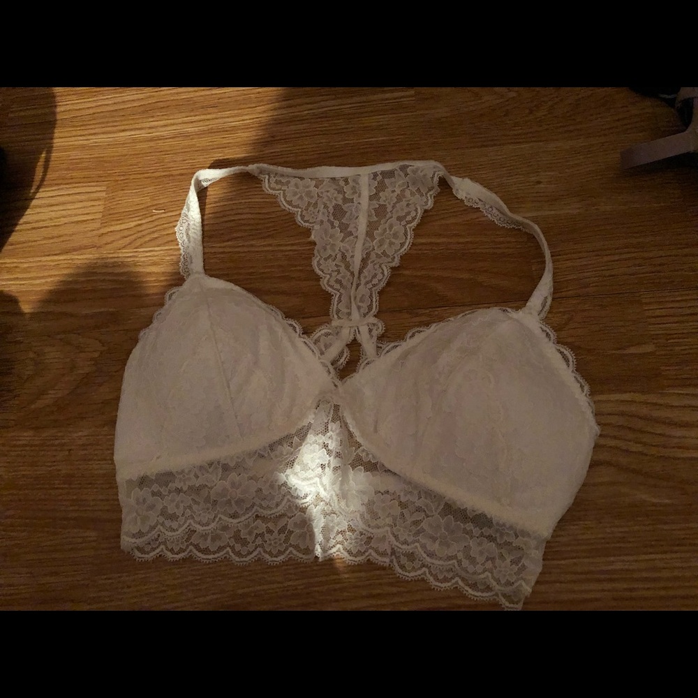 Hollister White lace bralette